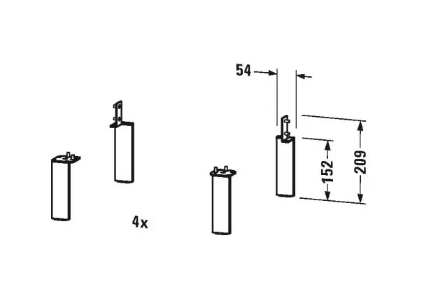 Duravit - Equipment and accessories - Fürdőszobabútor-kiegészítő - UV999400000