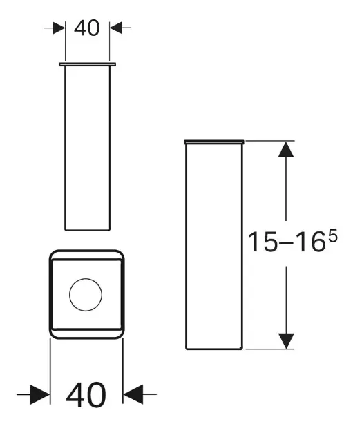 Geberit - Equipment and accessories - Fürdőszobabútor-kiegészítő - 500550000 – 2. kép