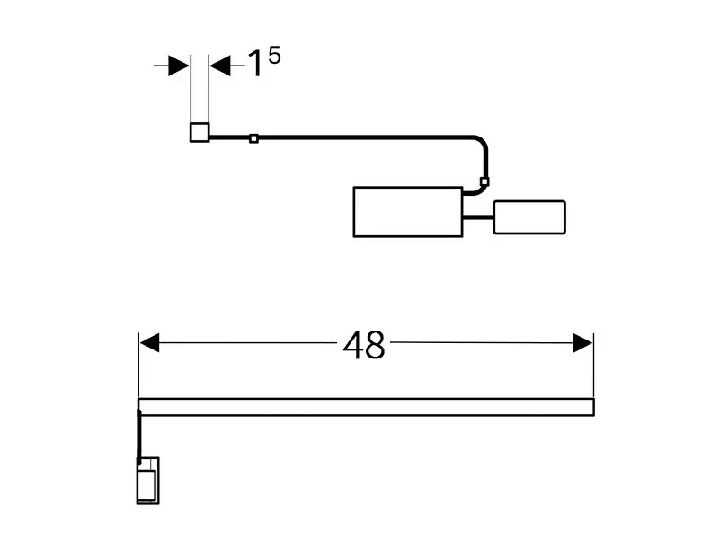 Geberit - Equipment and accessories - Fürdőszobabútor-kiegészítő - 501480000 – 2. kép