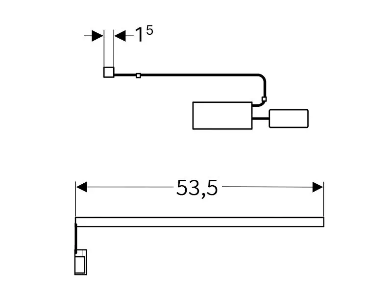 Geberit - Equipment and accessories - Fürdőszobabútor-kiegészítő - 501535000 – 2. kép
