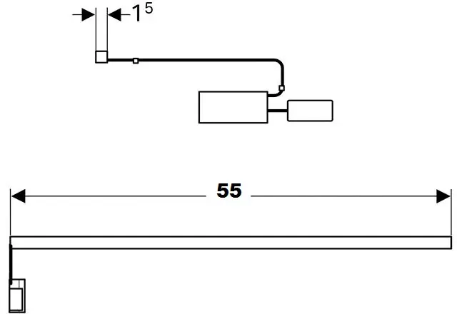 Geberit - Equipment and accessories - Fürdőszobabútor-kiegészítő - 501550000 – 2. kép