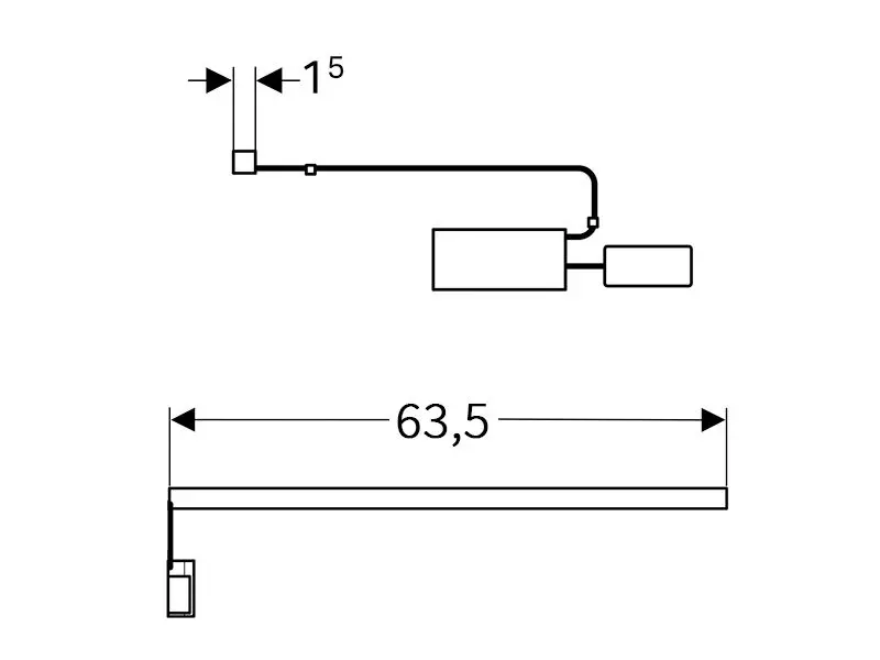 Geberit - Equipment and accessories - Fürdőszobabútor-kiegészítő - 501635000 – 2. kép