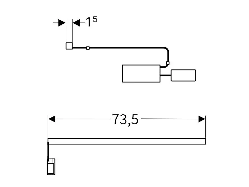 Geberit - Equipment and accessories - Fürdőszobabútor-kiegészítő - 501735000 – 2. kép