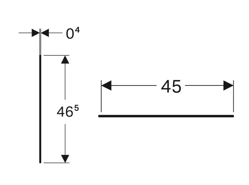 Geberit - ONE - Fürdőszobabútor-kiegészítő - 505.080.00.1 – 2. kép