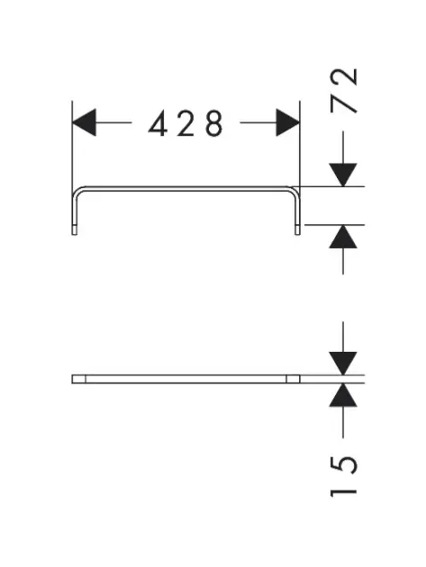 Hansgrohe - Xelu Q - Fürdőszobabútor-kiegészítő - 54143000 – 2. kép