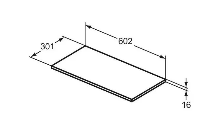 Ideal Standard - i.Life A - Fürdőszobai munkalap - T5264NX – 2. kép