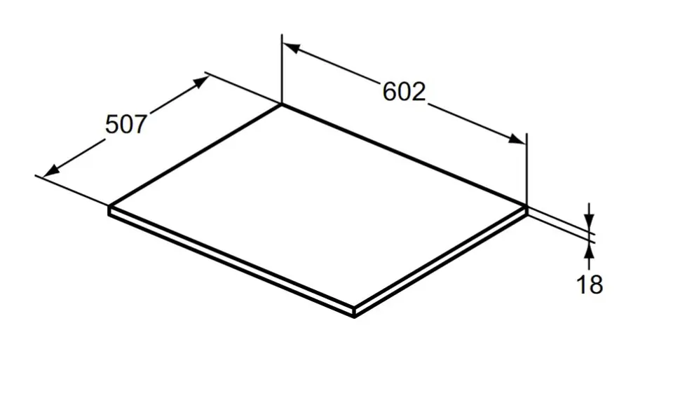 Ideal Standard - i.Life B - Fürdőszobai munkalap - T5281DU – 2. kép