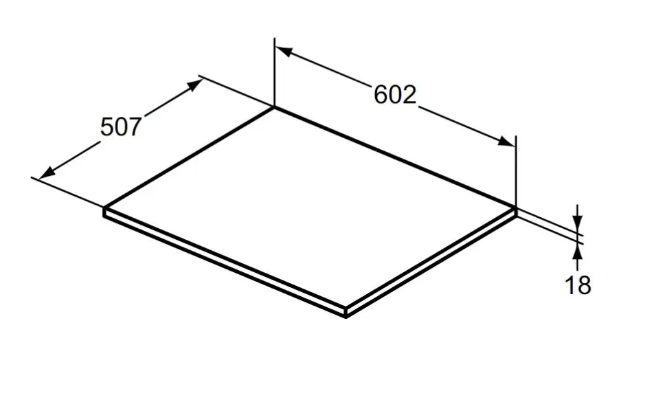 Ideal Standard - i.Life B - Fürdőszobai munkalap - T5281NG – 2. kép
