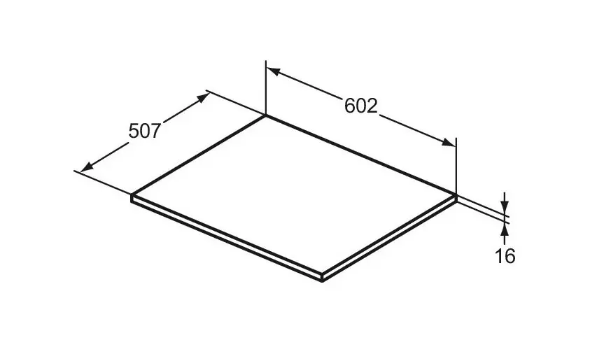 Ideal Standard - i.Life B - Fürdőszobai munkalap - T5281NV – 2. kép