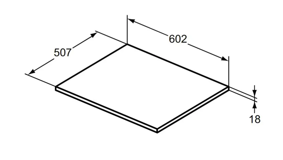 Ideal Standard - i.Life B - Fürdőszobai munkalap - T5281NX – 2. kép