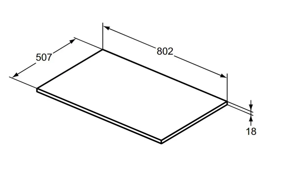 Ideal Standard - i.Life B - Fürdőszobai munkalap - T5282DU – 2. kép