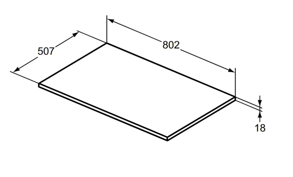 Ideal Standard - i.Life B - Fürdőszobai munkalap - T5282NG – 2. kép