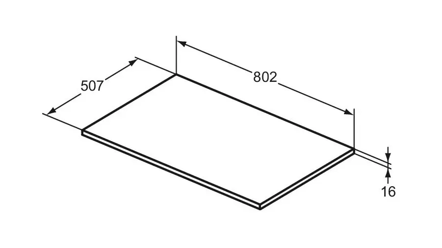 Ideal Standard - i.Life B - Fürdőszobai munkalap - T5282NH – 2. kép