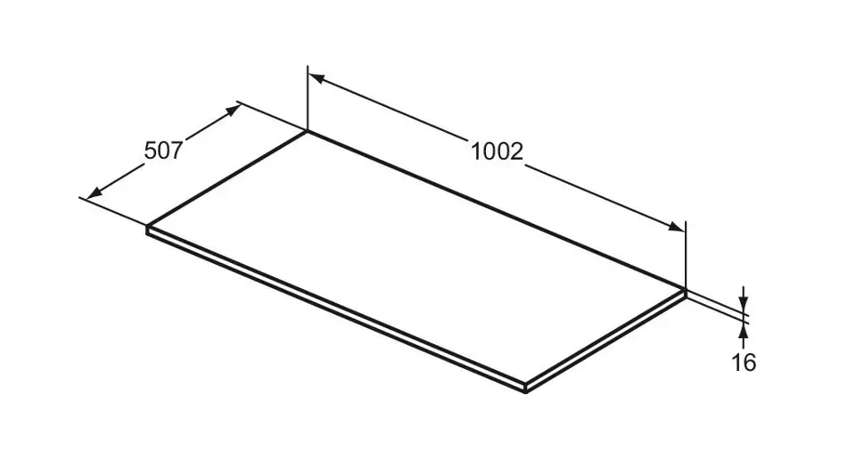Ideal Standard - i.Life B - Fürdőszobai munkalap - T5283NF – 2. kép