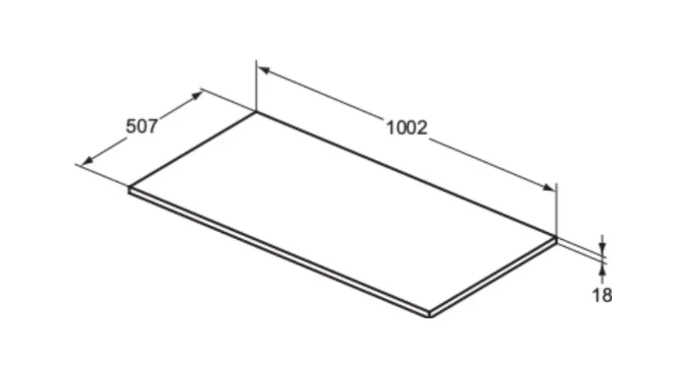 Ideal Standard - i.Life B - Fürdőszobai munkalap - T5283NG – 2. kép