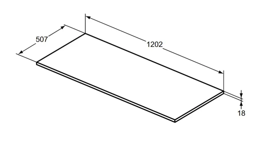 Ideal Standard - i.Life B - Fürdőszobai munkalap - T5284DU – 2. kép