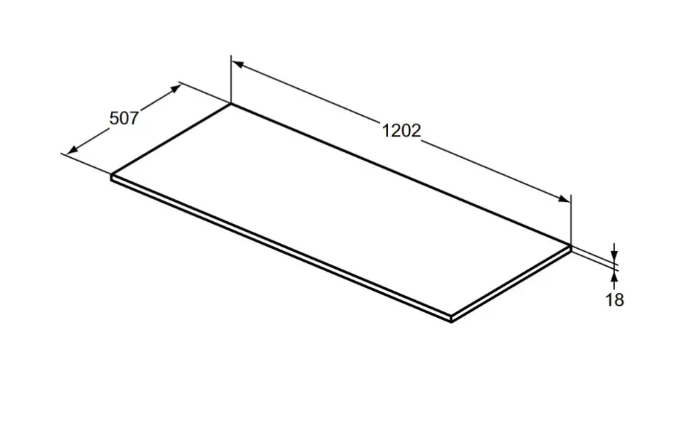 Ideal Standard - i.Life B - Fürdőszobai munkalap - T5284NG – 2. kép