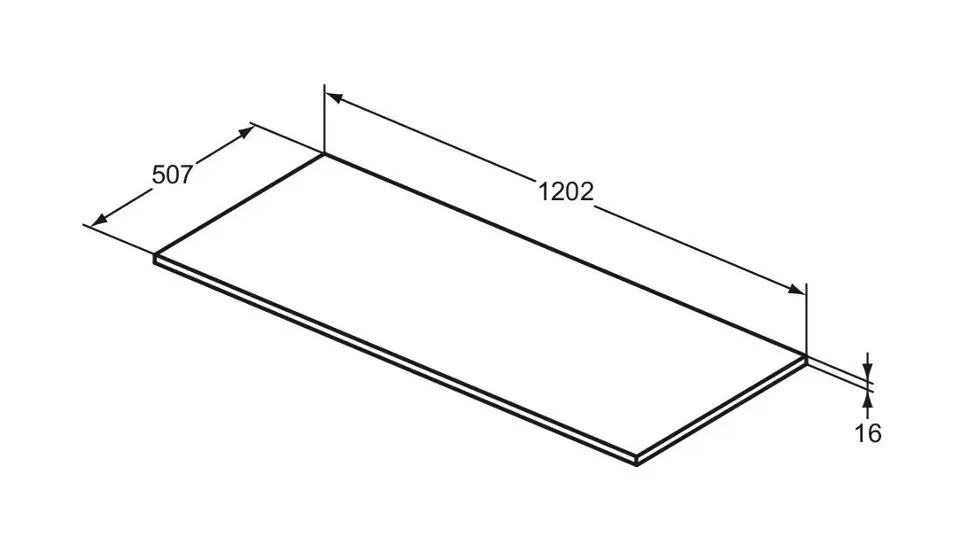Ideal Standard - i.Life B - Fürdőszobai munkalap - T5284NH – 2. kép