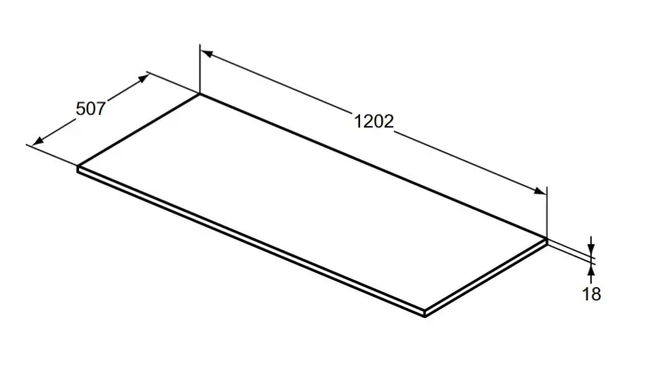 Ideal Standard - i.Life B - Fürdőszobai munkalap - T5284NX – 2. kép