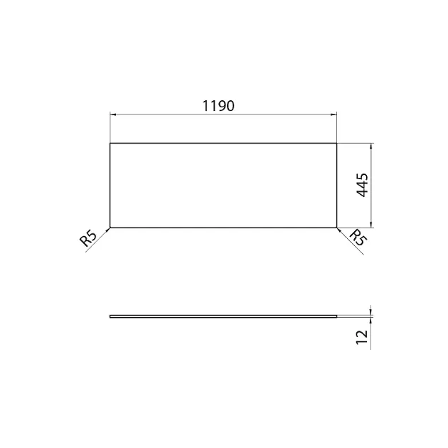 Sapho - Equipment and accessories - Fürdőszobai munkalap - DTR119-0101 – 2. kép