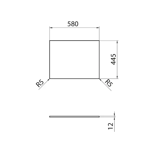 Sapho - Equipment and accessories - Fürdőszobai munkalap - DTR58-0101 – 2. kép
