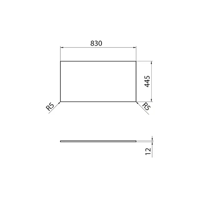 Sapho - Equipment and accessories - Fürdőszobai munkalap - DTR83-0101 – 2. kép