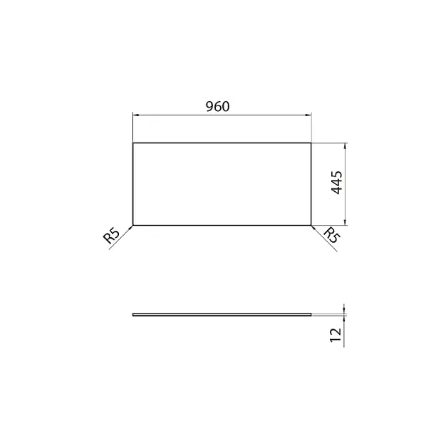 Sapho - Equipment and accessories - Fürdőszobai munkalap - DTR96-0101 – 2. kép