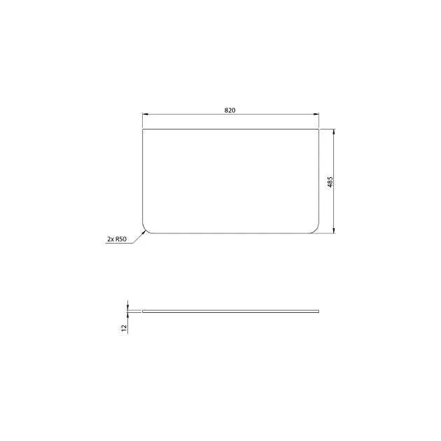 Sapho - Kerala - Fürdőszobai munkalap - KR080-0101 – 2. kép
