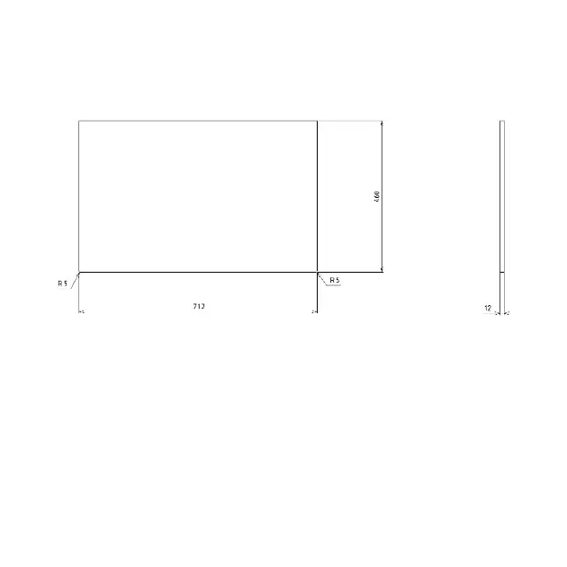 Sapho - Skara - Fürdőszobai munkalap - CG025-0101 – 2. kép