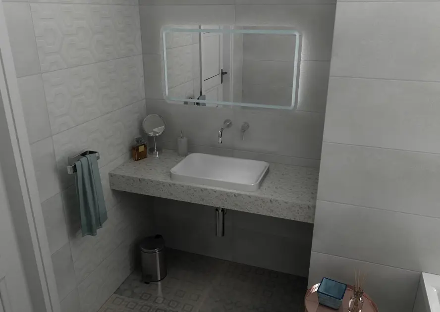 Sapho - Tailor - Fürdőszobai munkalap - TR080F – 6. kép
