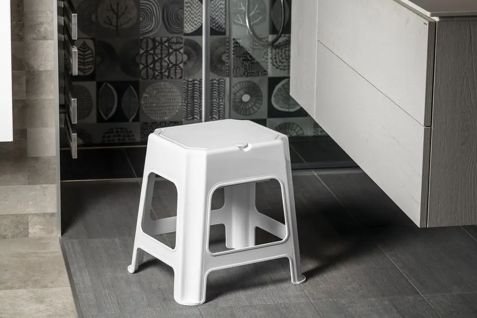 Aqualine - Accessories - Fürdőszobai ülőke - 90902W – 4. kép