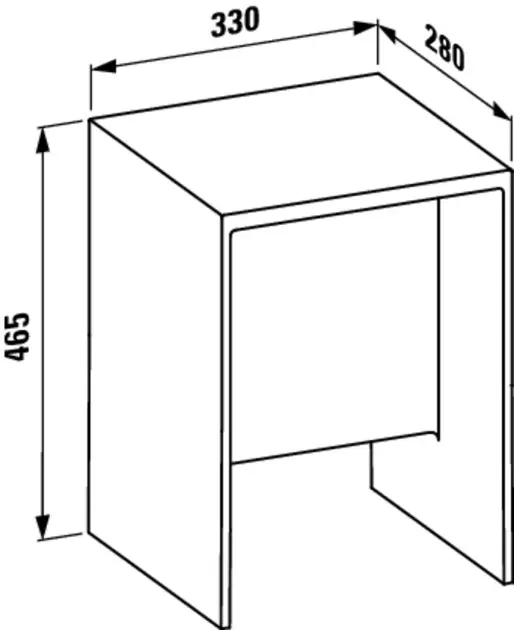 Laufen - Kartell - Fürdőszobai ülőke - H3893300810001 – 2. kép