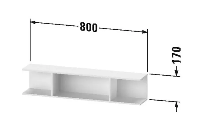 Duravit - Ketho.2 - Fürdőszobapolc- és polcrendszer - K21208022220000 – 2. kép