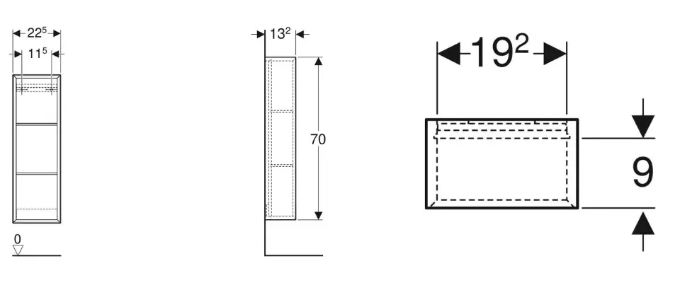 Geberit - iCon - Fürdőszobapolc- és polcrendszer - 502.320.01.1 – 2. kép