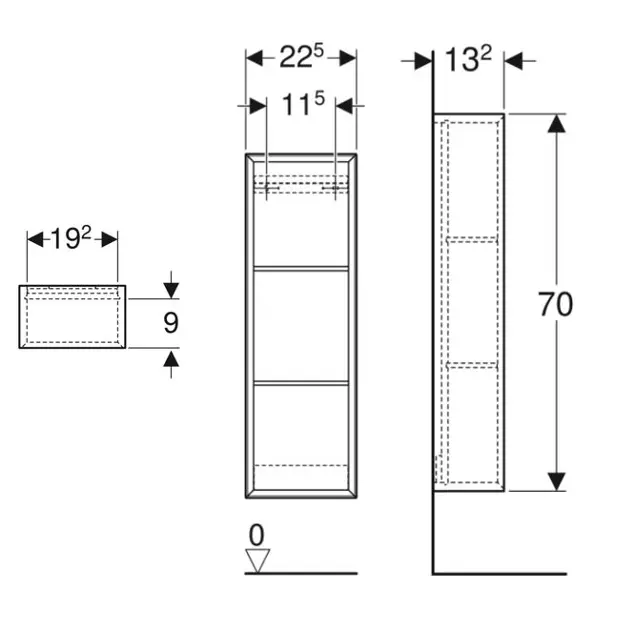 Geberit - iCon - Fürdőszobapolc- és polcrendszer - 502.320.JH.1 – 2. kép