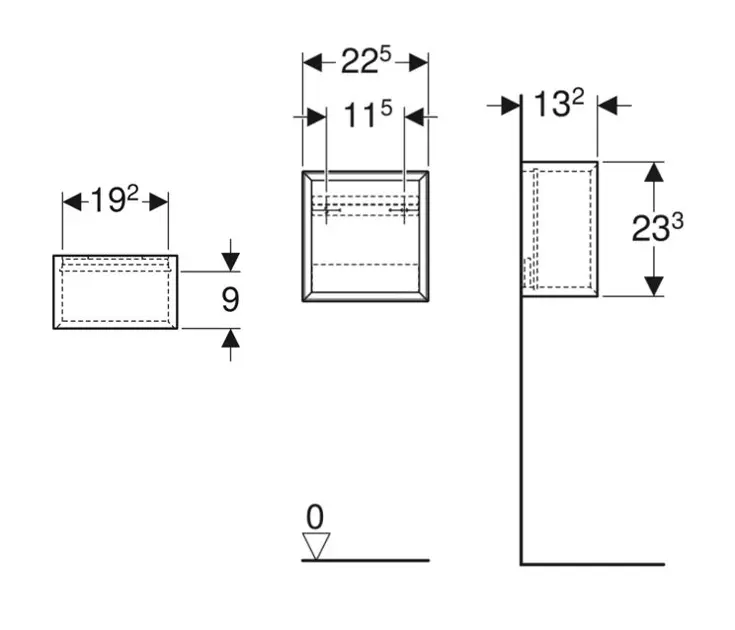 Geberit - iCon - Fürdőszobapolc- és polcrendszer - 502.321.JH.1 – 2. kép