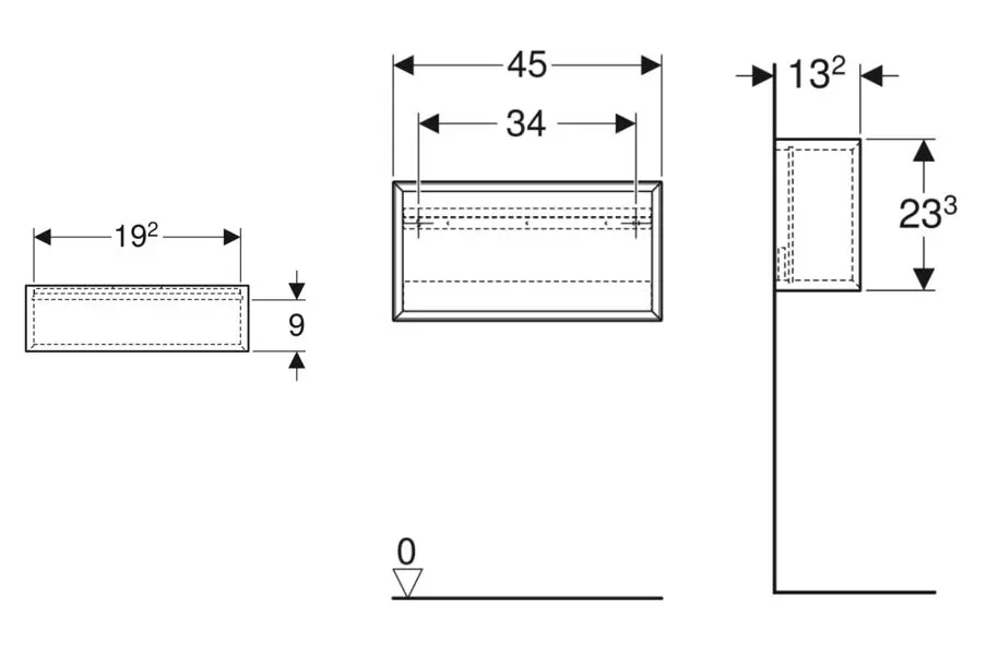 Geberit - iCon - Fürdőszobapolc- és polcrendszer - 502.322.JH.1 – 2. kép