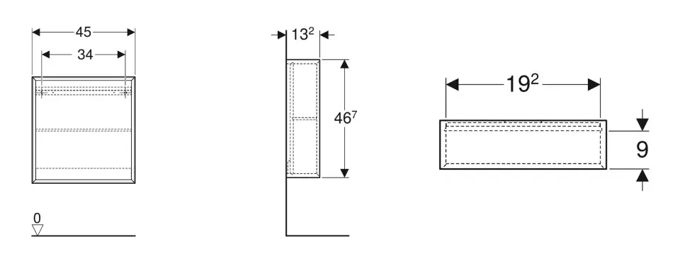 Geberit - iCon - Fürdőszobapolc- és polcrendszer - 502.323.01.1 – 2. kép