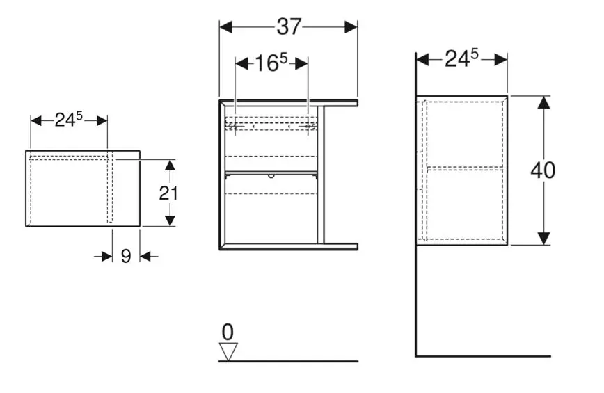 Geberit - iCon - Fürdőszobapolc- és polcrendszer - 502.324.JK.1 – 2. kép