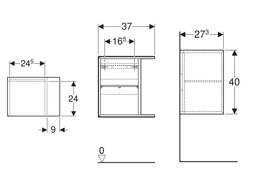 Geberit - iCon - Fürdőszobapolc- és polcrendszer - 502.325.01.1 – 2. kép