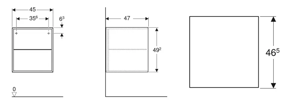 Geberit - ONE - Fürdőszobapolc- és polcrendszer - 505.079.00.1 – 2. kép