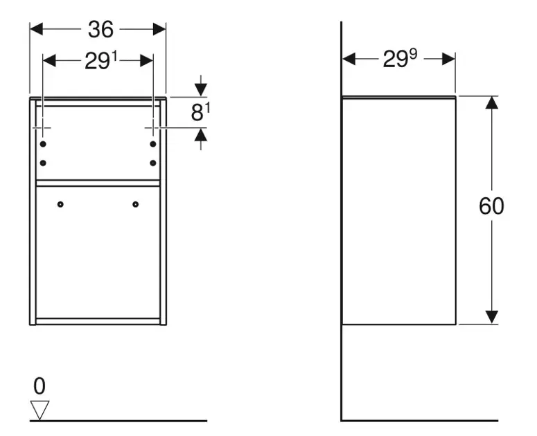 Geberit - Smyle Square - Fürdőszobapolc- és polcrendszer - 500.358.JR.1 – 2. kép