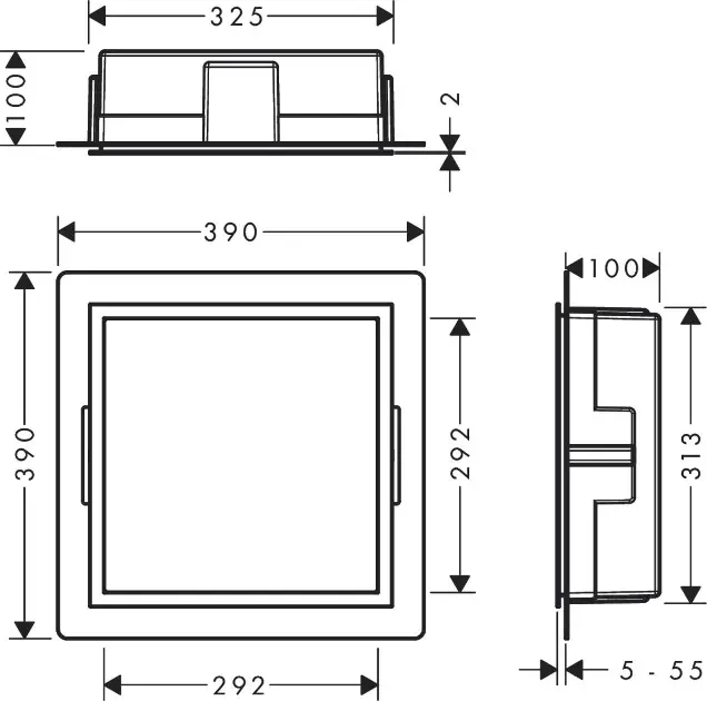 Hansgrohe - XtraStoris Individual - Fürdőszobapolc- és polcrendszer - 56098800 – 2. kép