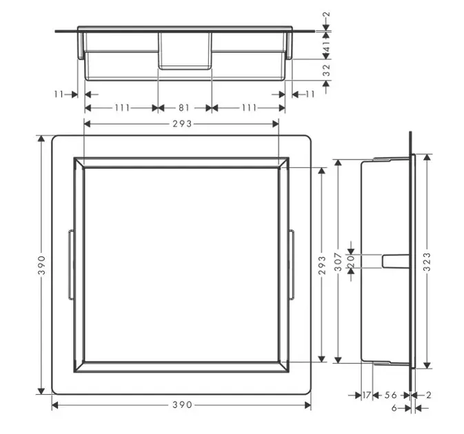 Hansgrohe - XtraStoris Original - Fürdőszobapolc- és polcrendszer - 56093670 – 2. kép