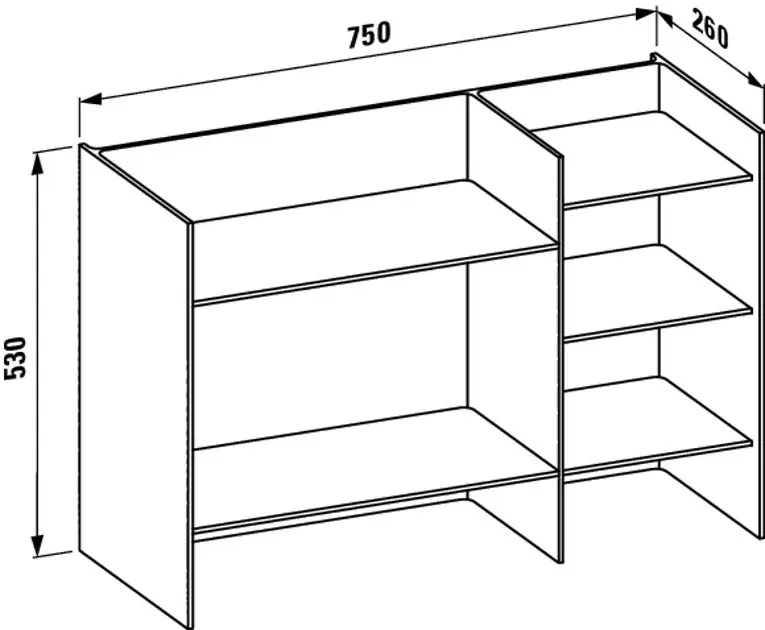 Laufen - Kartell - Fürdőszobapolc- és polcrendszer - H3893310850001 – 2. kép