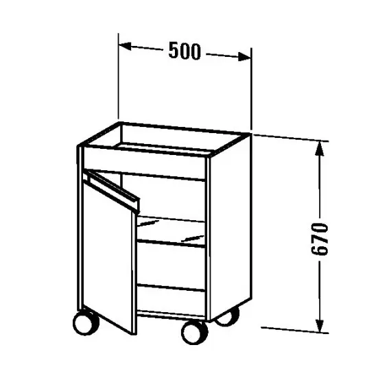 Duravit - Ketho - Egyéb mosdószekrény - KT2530L2222 – 2. kép