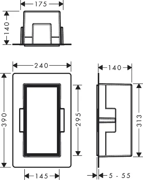 Hansgrohe - XtraStoris Rock - Egyéb mosdószekrény - 56088800 – 2. kép