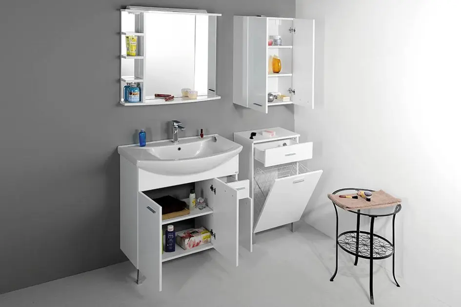 Aqualine - Zoja - Falra szerelhető szekrény - 51302 – 6. kép
