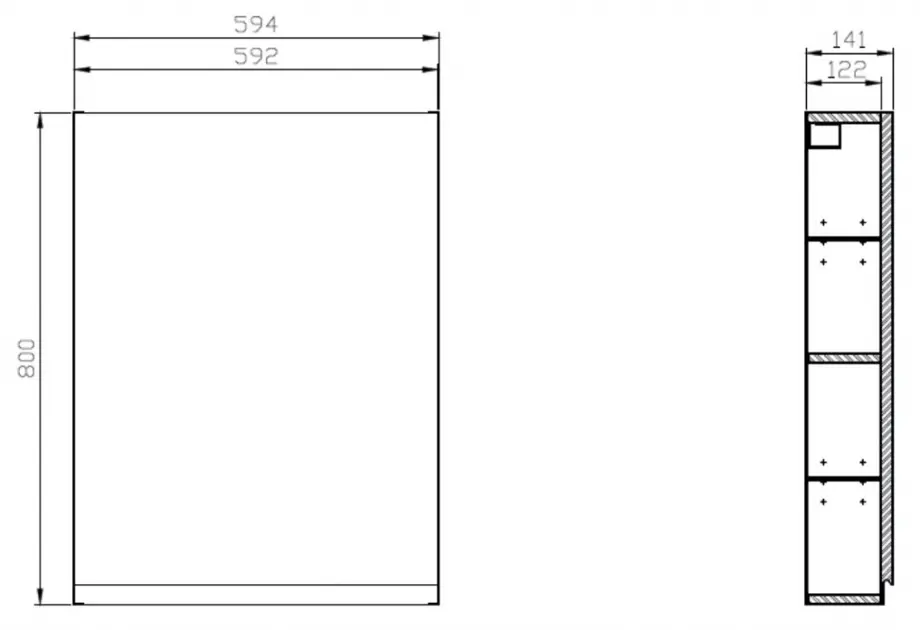 Cersanit - Moduo - Falra szerelhető szekrény - S590-016-DSM – 2. kép