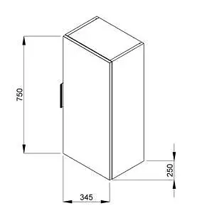 Jika - Cube - Falra szerelhető szekrény - H4537111763001 – 2. kép